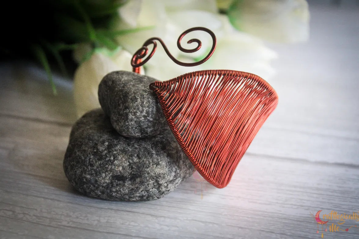 Unique Woven Leaf Cuff Bracelet – Handmade Wire Jewelry