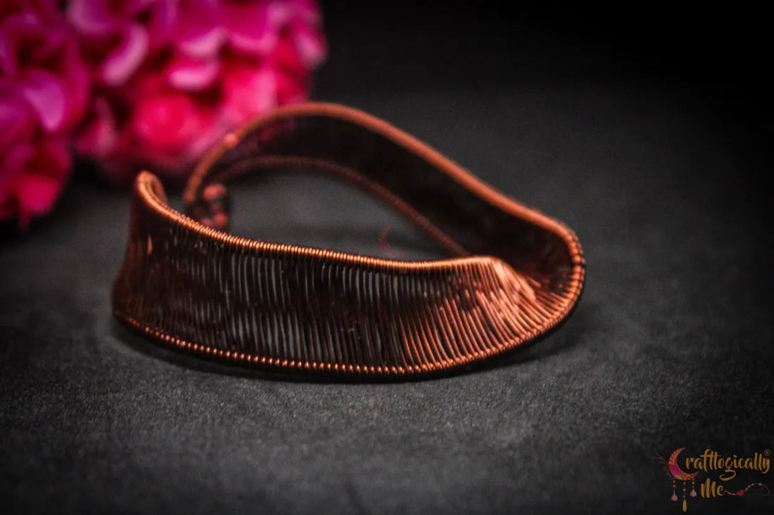 Wire Loom Twisted Bracelet Cuff – Handmade Wire Jewelry