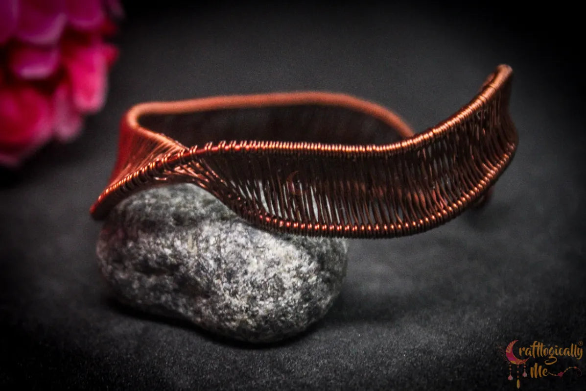 Wire Loom Twisted Bracelet Cuff – Handmade Wire Jewelry