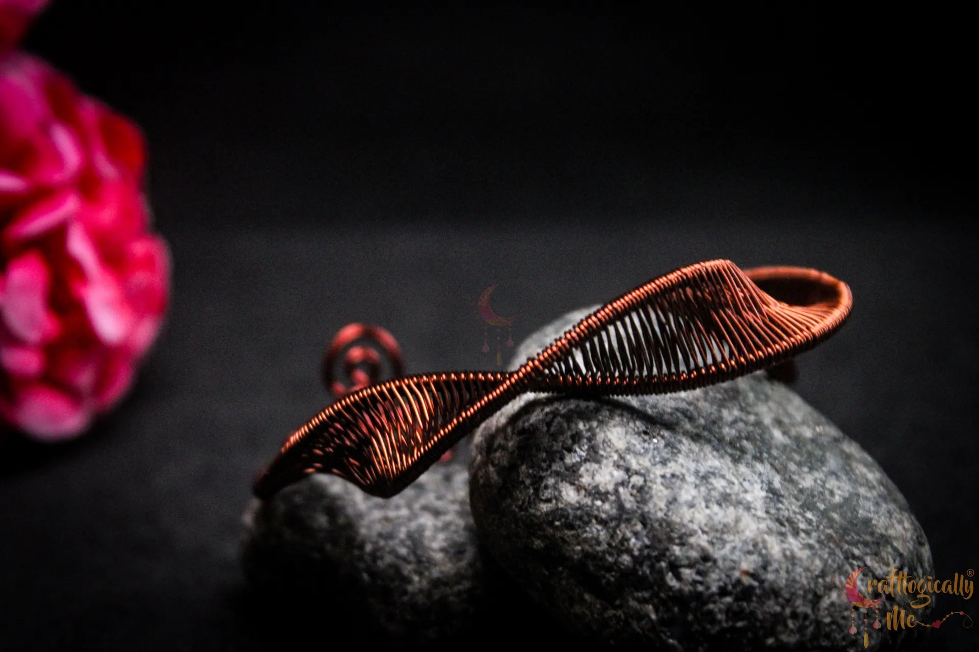 Wire Loom Helix Twisted Bracelet Cuff – Handmade Wire Jewelry