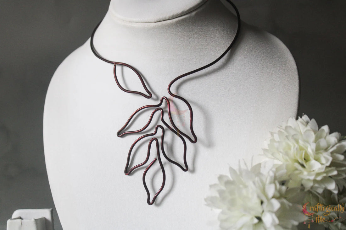 Leaf Wire Collar – Handmade Wire Jewelry