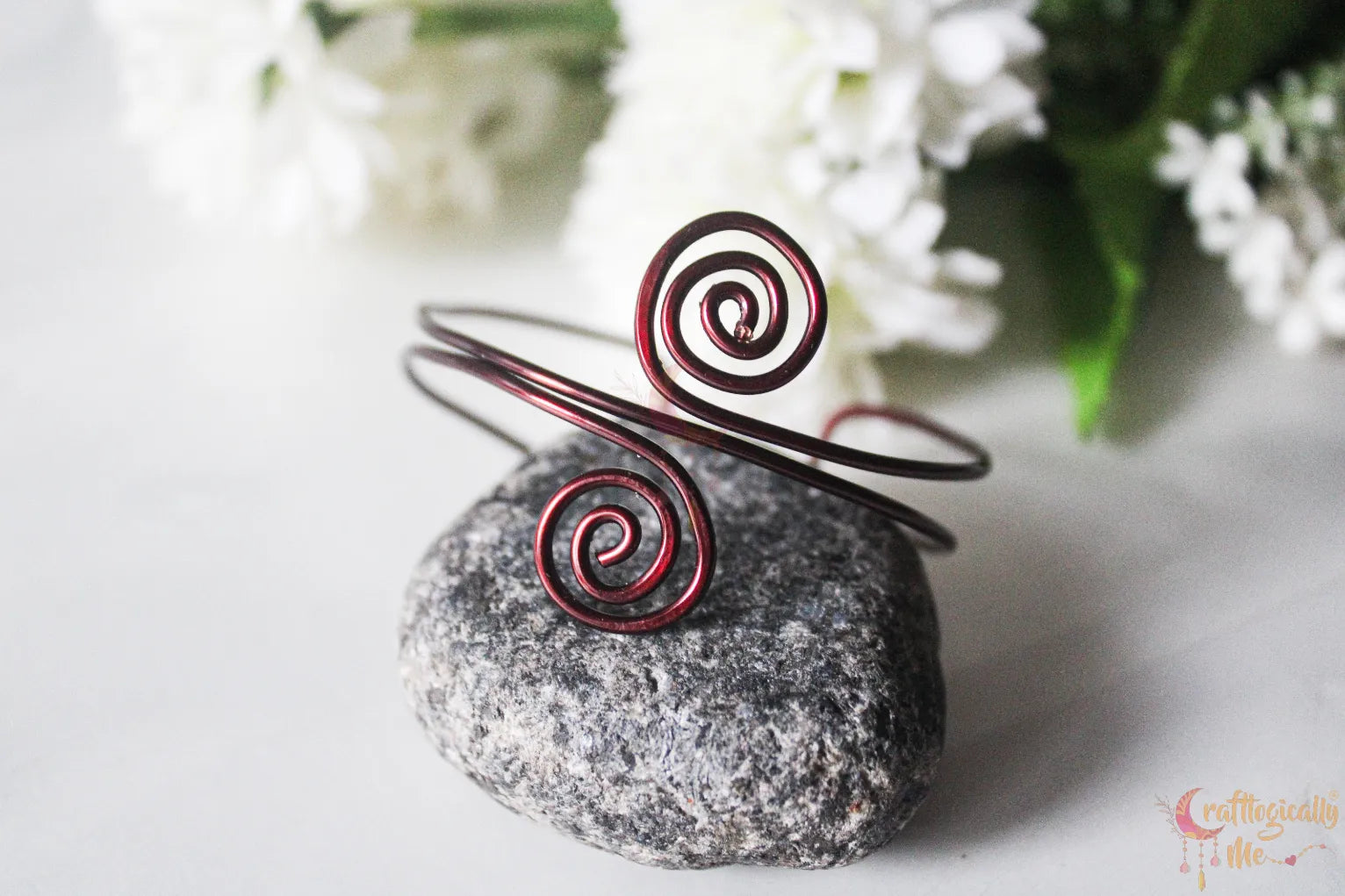 Swirly Bracelet Cuff – Handmade Wire Jewelry