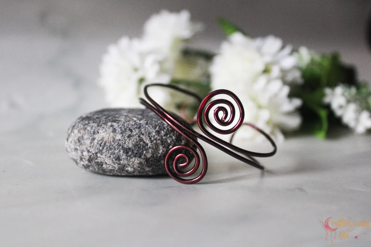 Swirly Bracelet Cuff – Handmade Wire Jewelry
