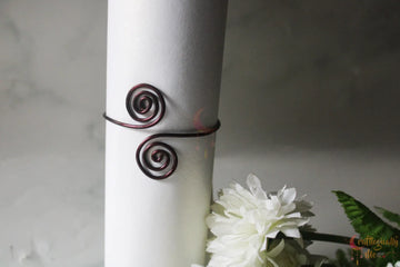 Swirly Double Bracelet Cuff – Handmade Wire Jewelry