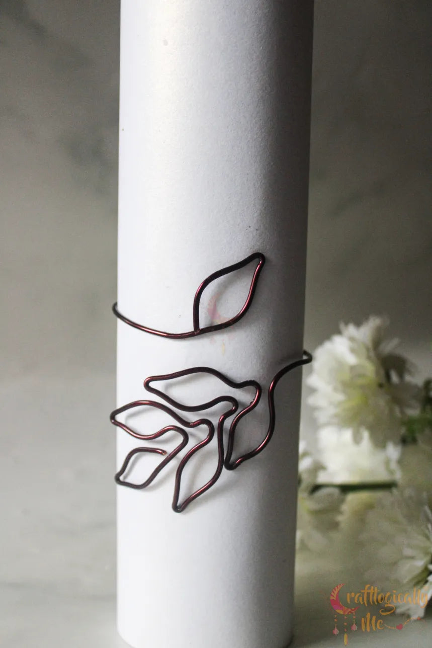 Leaf Bracelet Cuff – Handmade Wire Jewelry