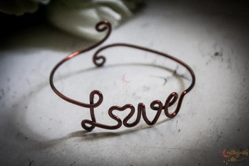 Love Bracelet Cuff – Handmade Wire Jewelry