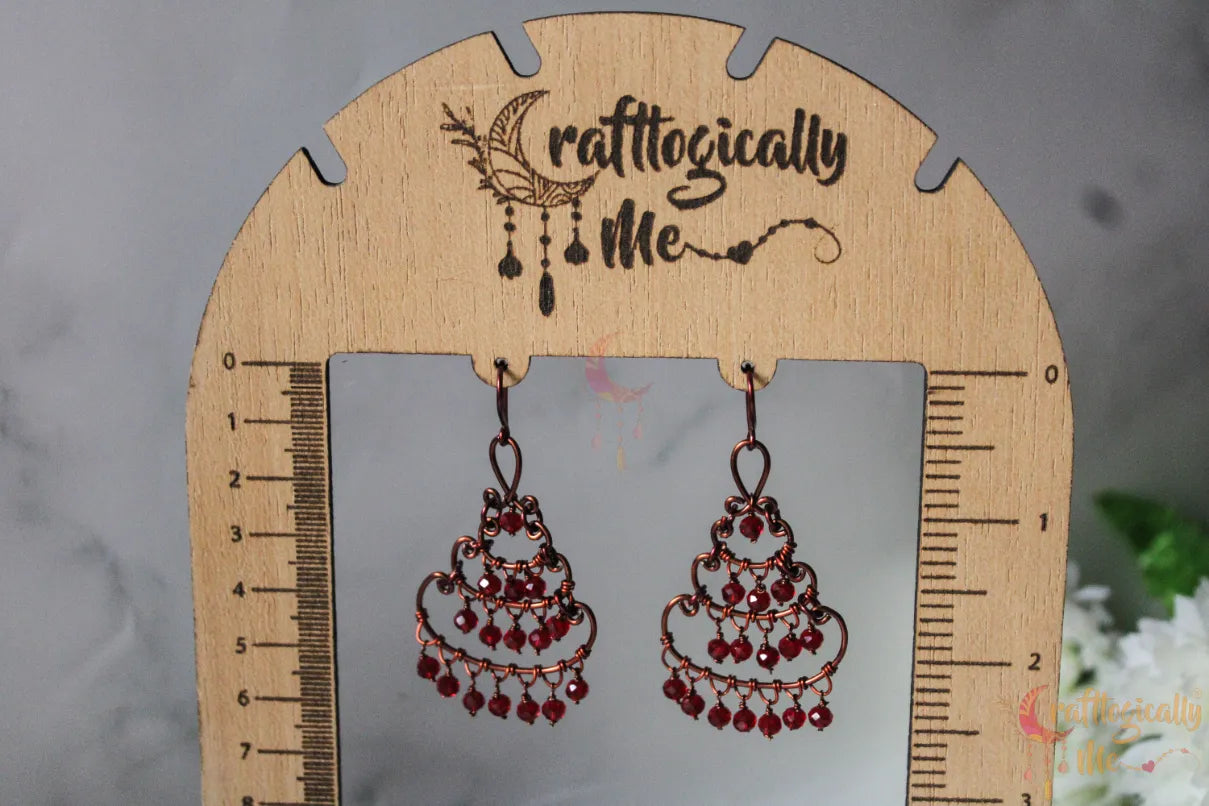 Tiered Drop Earrings – Handmade Wire Wrapped Layered Dangle Jewelry