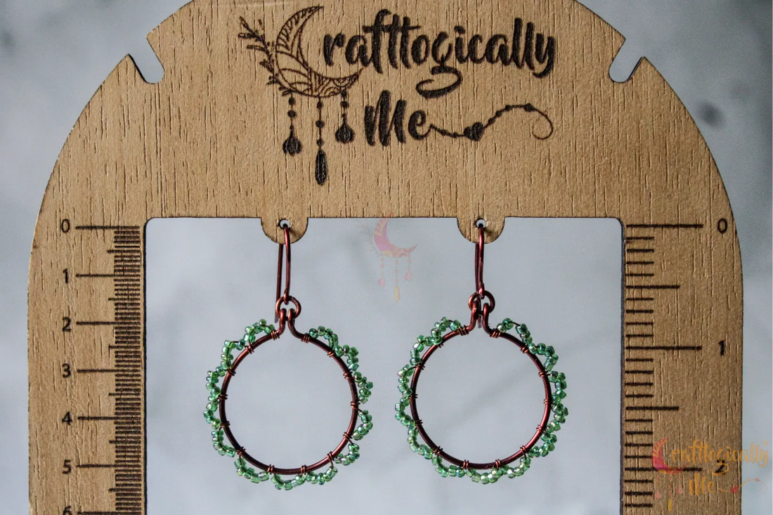 Flower Loop Earrings – Handmade Wire Wrapped Floral Dangle Jewelry