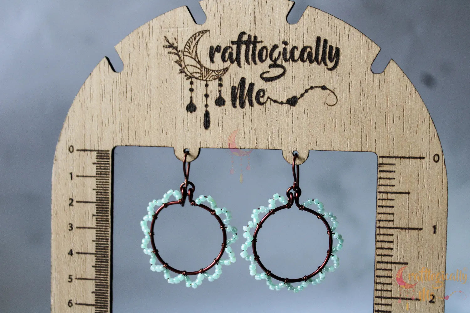 Flower Loop Earrings – Handmade Wire Wrapped Floral Dangle Jewelry