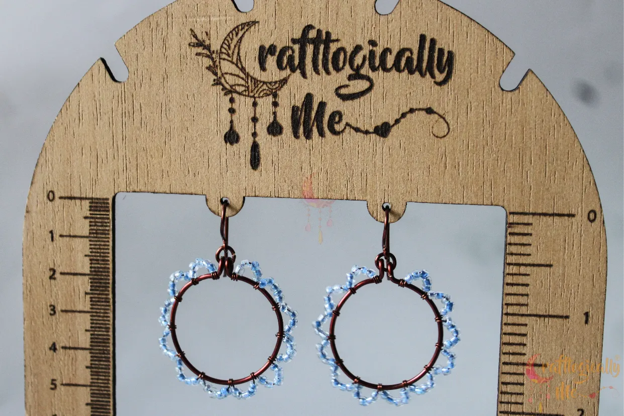 Flower Loop Earrings – Handmade Wire Wrapped Floral Dangle Jewelry