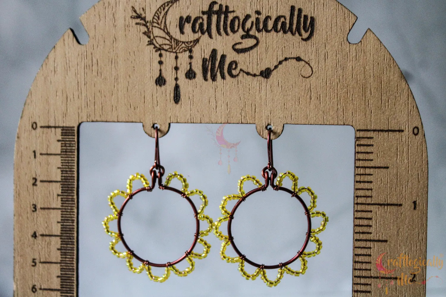 Flower Loop Earrings – Handmade Wire Wrapped Floral Dangle Jewelry