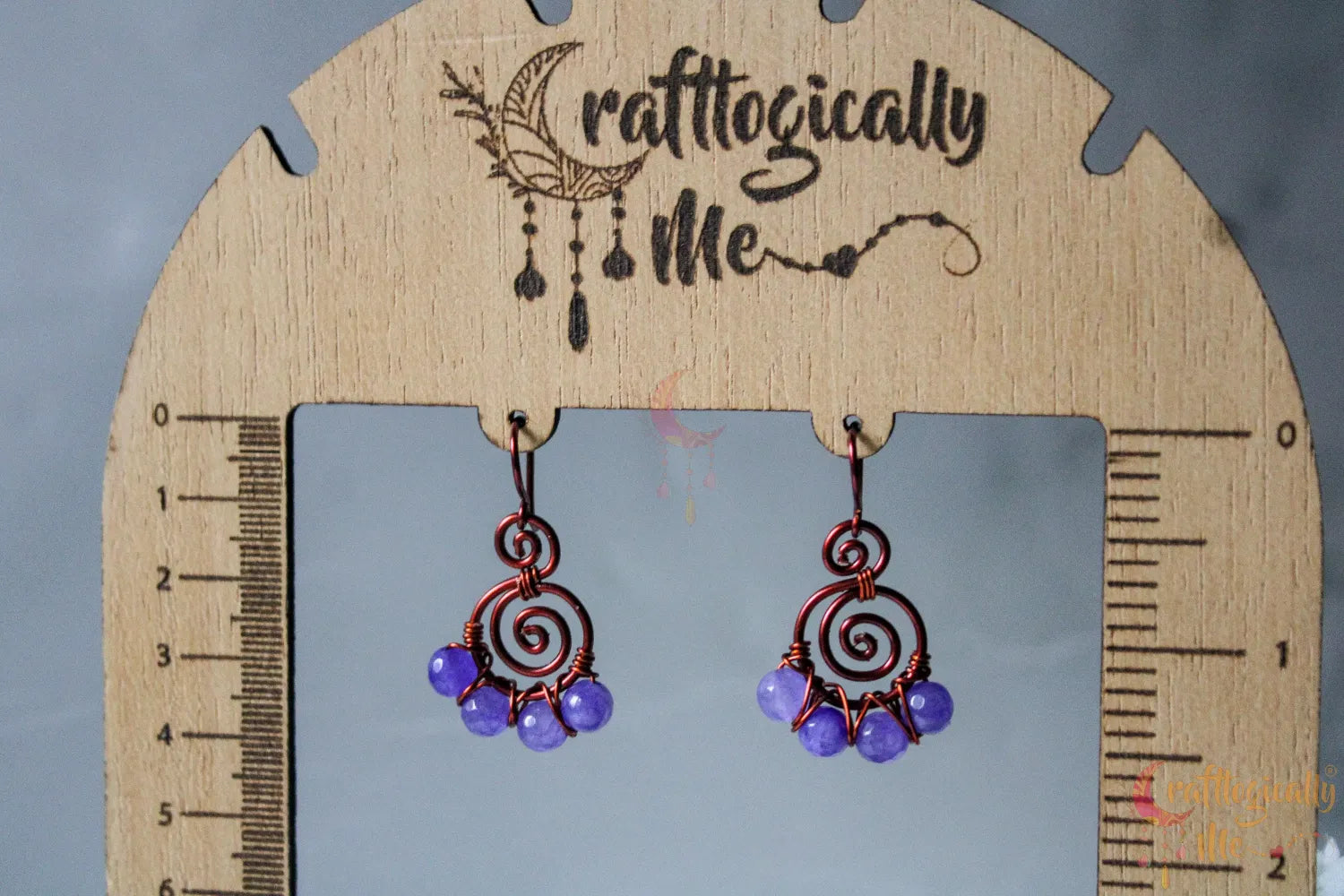 Agate Swirl Criss-Cross Woven Earrings - Handmade Wire & Gemstone Jewelry