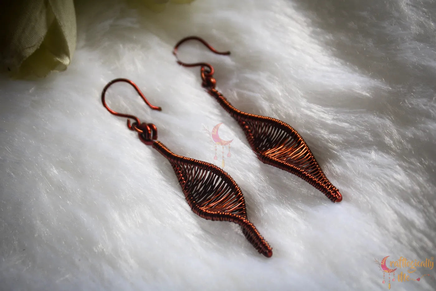 Mini DNA Danglers – Helix Twister Earrings - Handmade Wire Jewelry