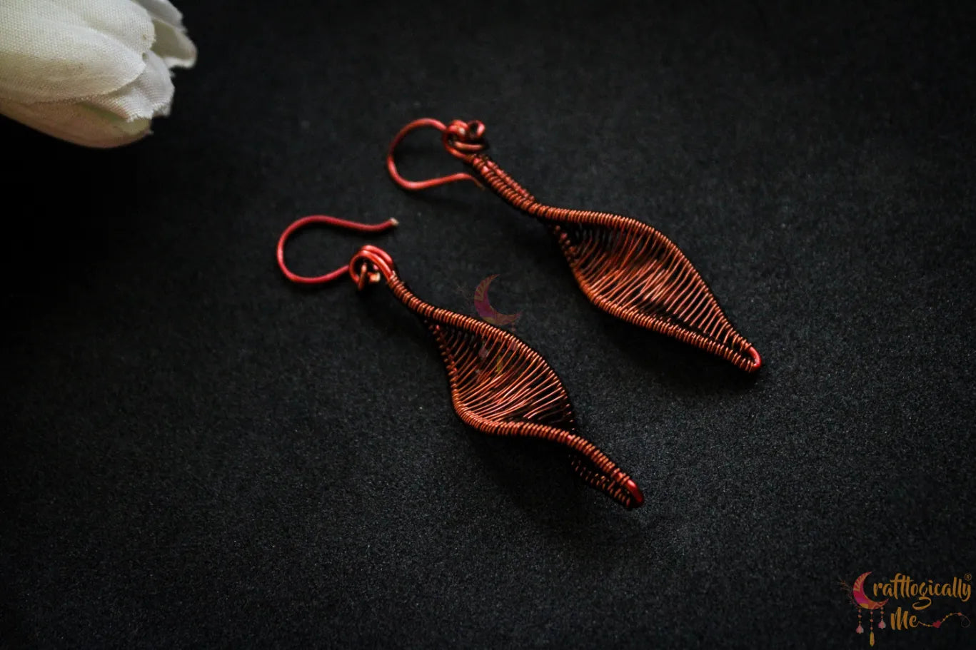 Mini DNA Danglers – Helix Twister Earrings - Handmade Wire Jewelry