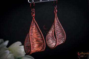 Long Swing Danglers - Handmade Wire Statement Earrings