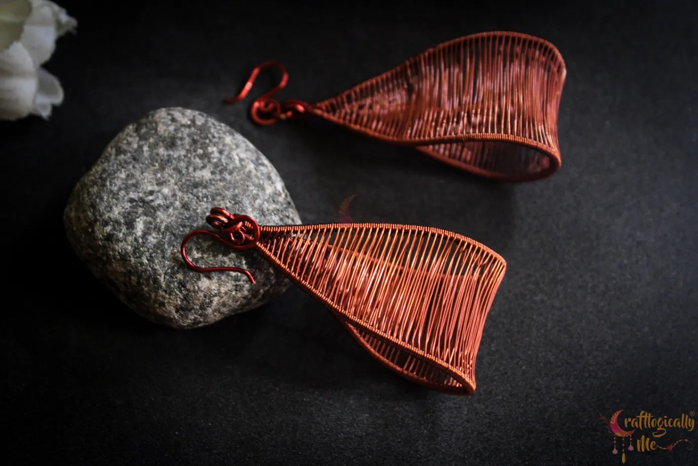 Long Swing Danglers - Handmade Wire Statement Earrings