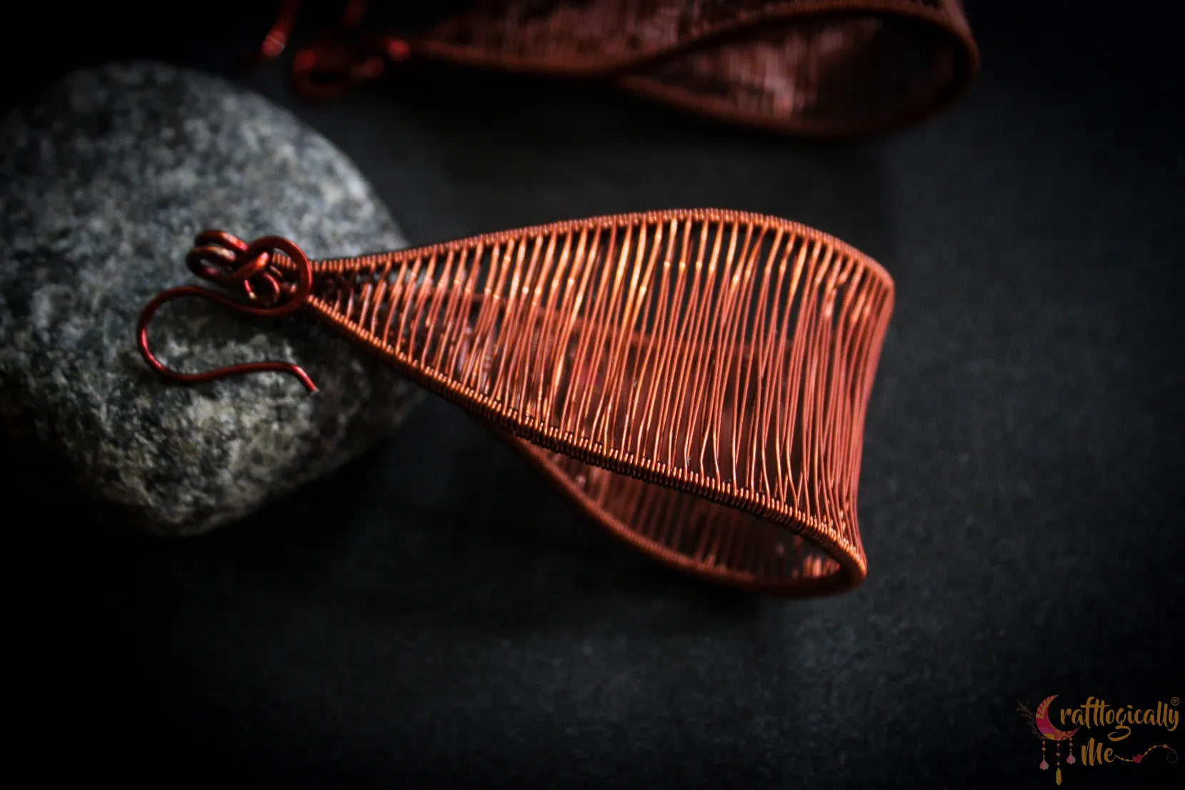 Long Swing Danglers - Handmade Wire Statement Earrings