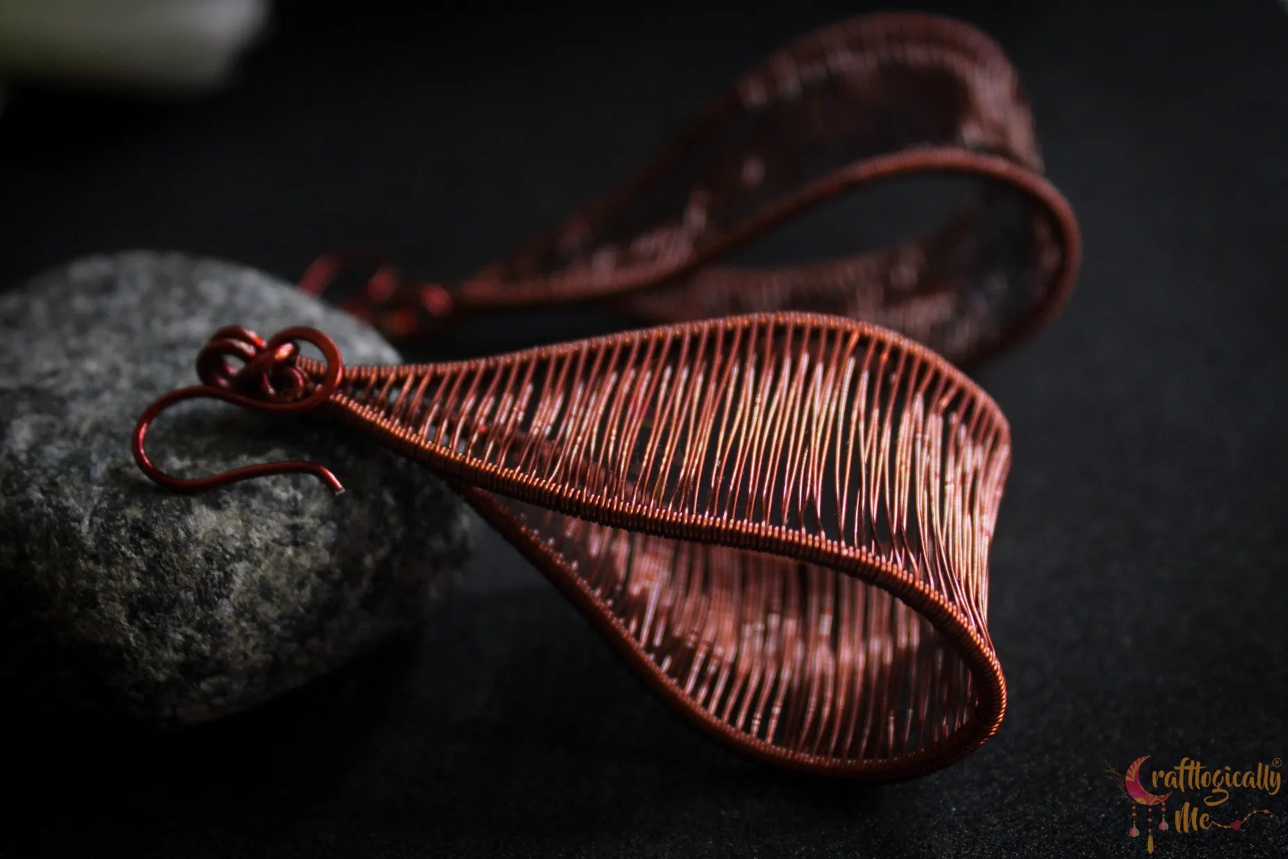 Long Swing Danglers - Handmade Wire Statement Earrings