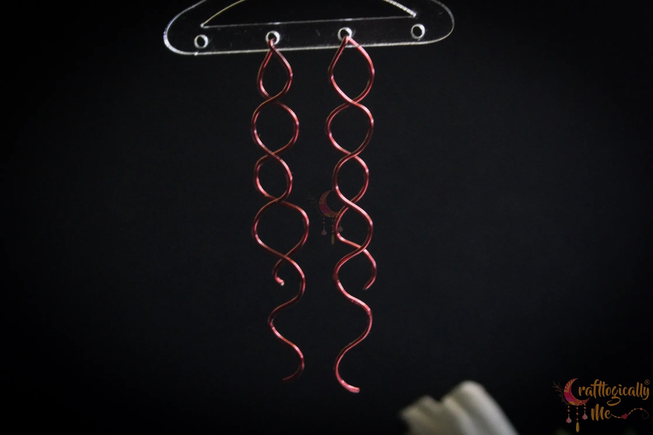 Spiral Threader Earrings - Handmade Wire Statement Jewelry