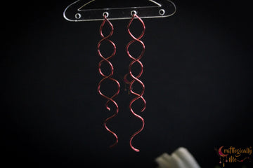 Spiral Threader Earrings - Handmade Wire Statement Jewelry