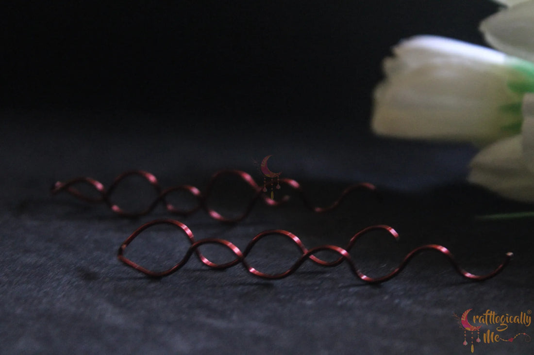 Spiral Threader Earrings - Handmade Wire Statement Jewelry