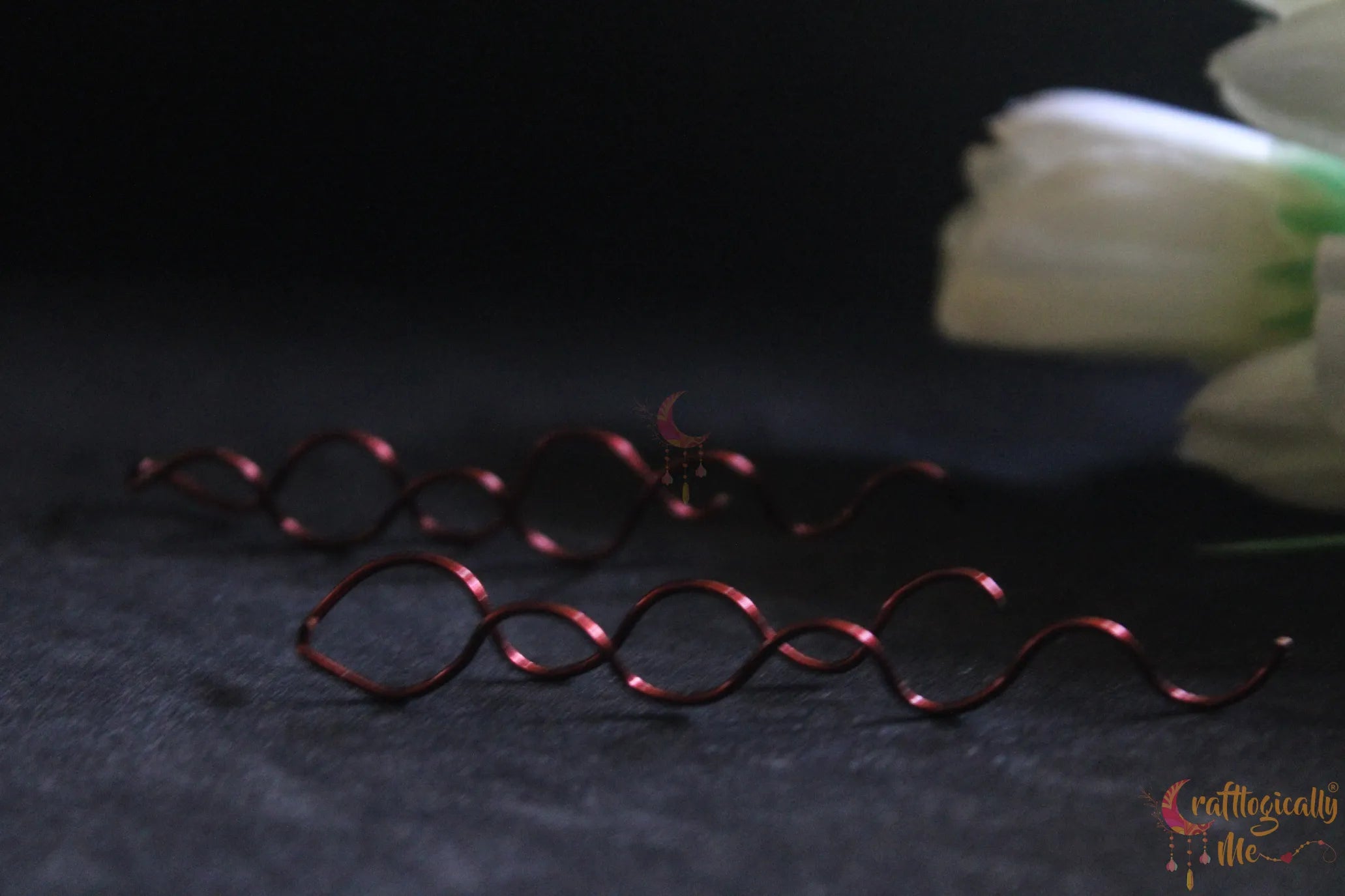 Spiral Threader Earrings - Handmade Wire Statement Jewelry