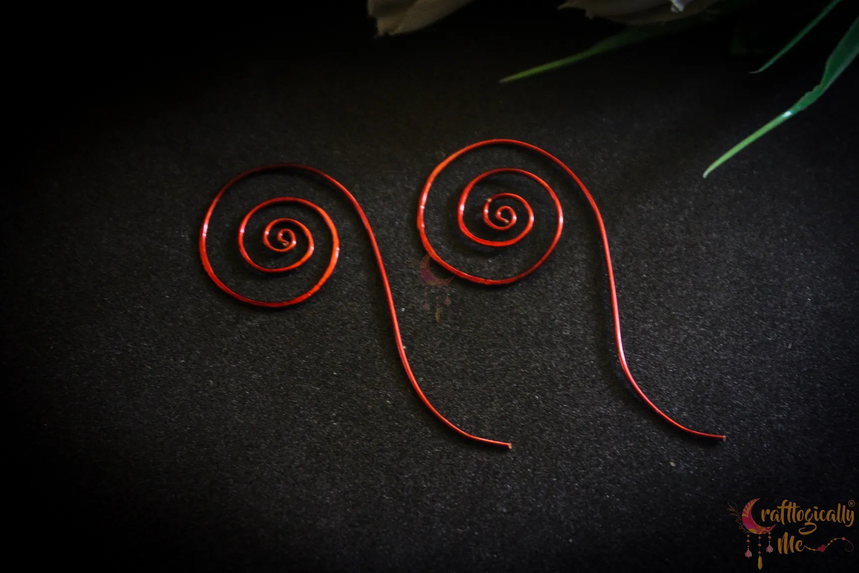 Swirl Threader Earrings – Handmade Wire Wrapped Jewelry