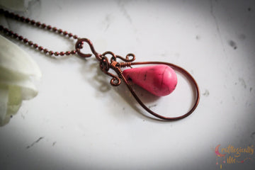 Bead Drop Pendant – Handmade Minimal Wire Jewelry