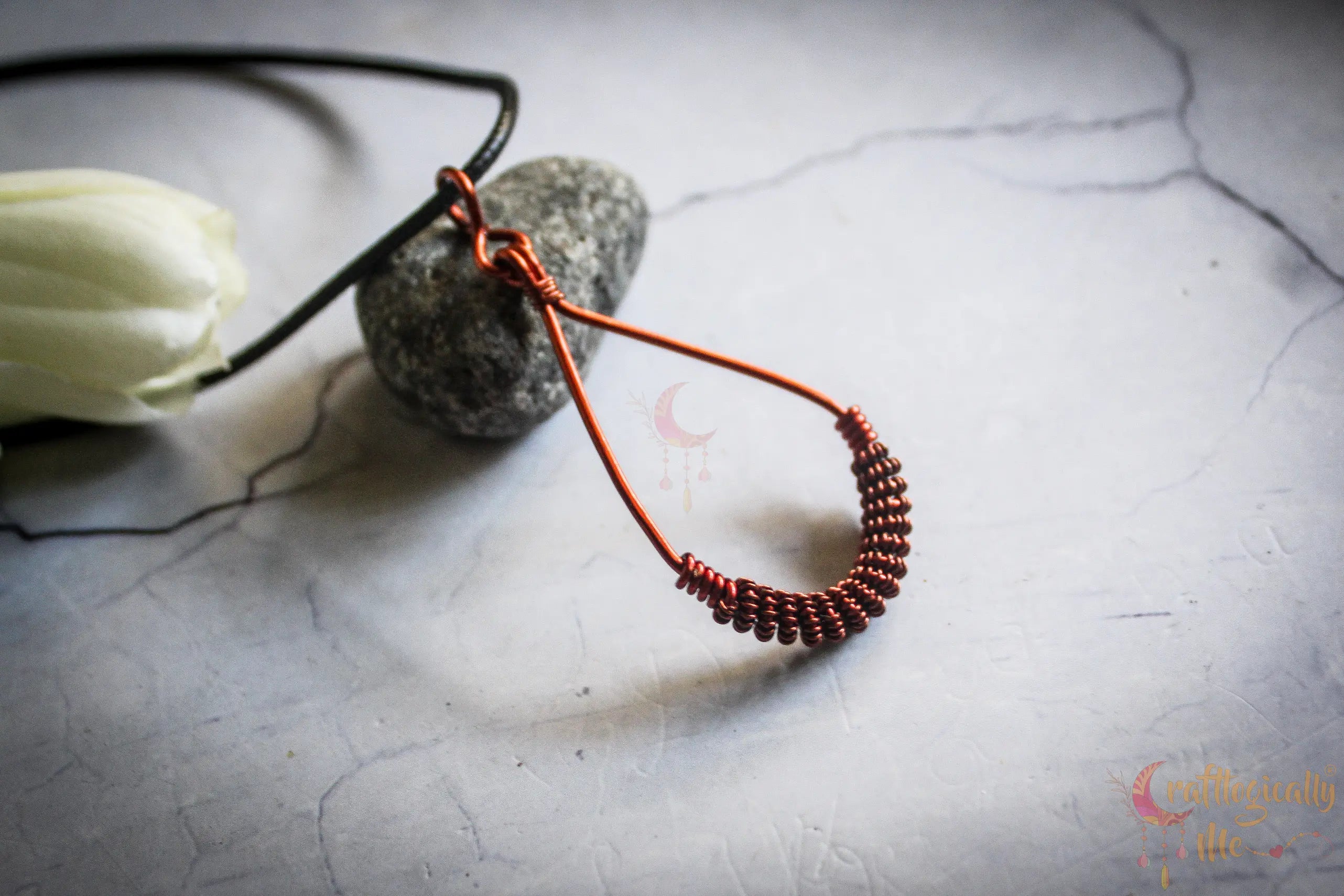 Simple Coiled Pendant – Minimal Handmade Wire Jewelry