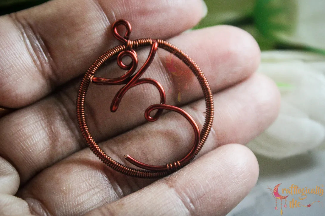 Third Eye Chakra Pendant – OM Symbol Handmade Meditation Jewelry