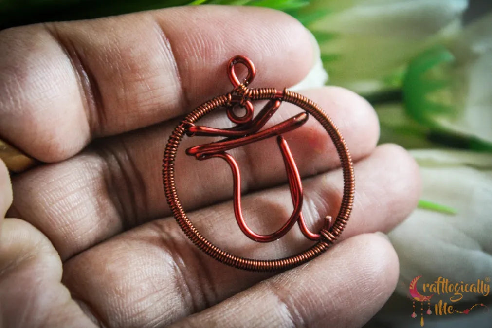 Heart Chakra Pendant – YAM Symbol Handmade Meditation Jewelry