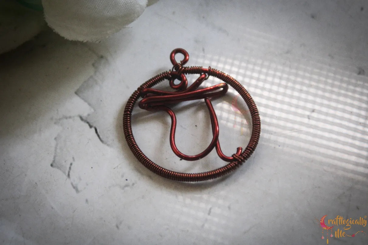 Heart Chakra Pendant – YAM Symbol Handmade Meditation Jewelry