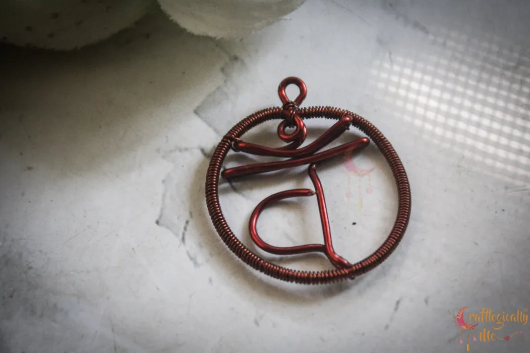 Sacral Chakra Pendant – VAM Symbol Handmade Meditation Jewelry