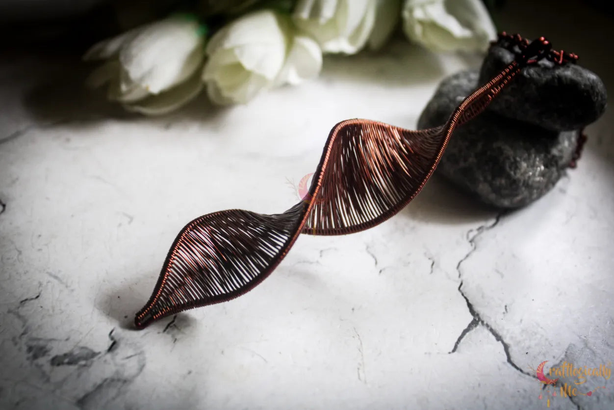 DNA Helix Pendant – Handmade Twisted Wire Art Jewelry