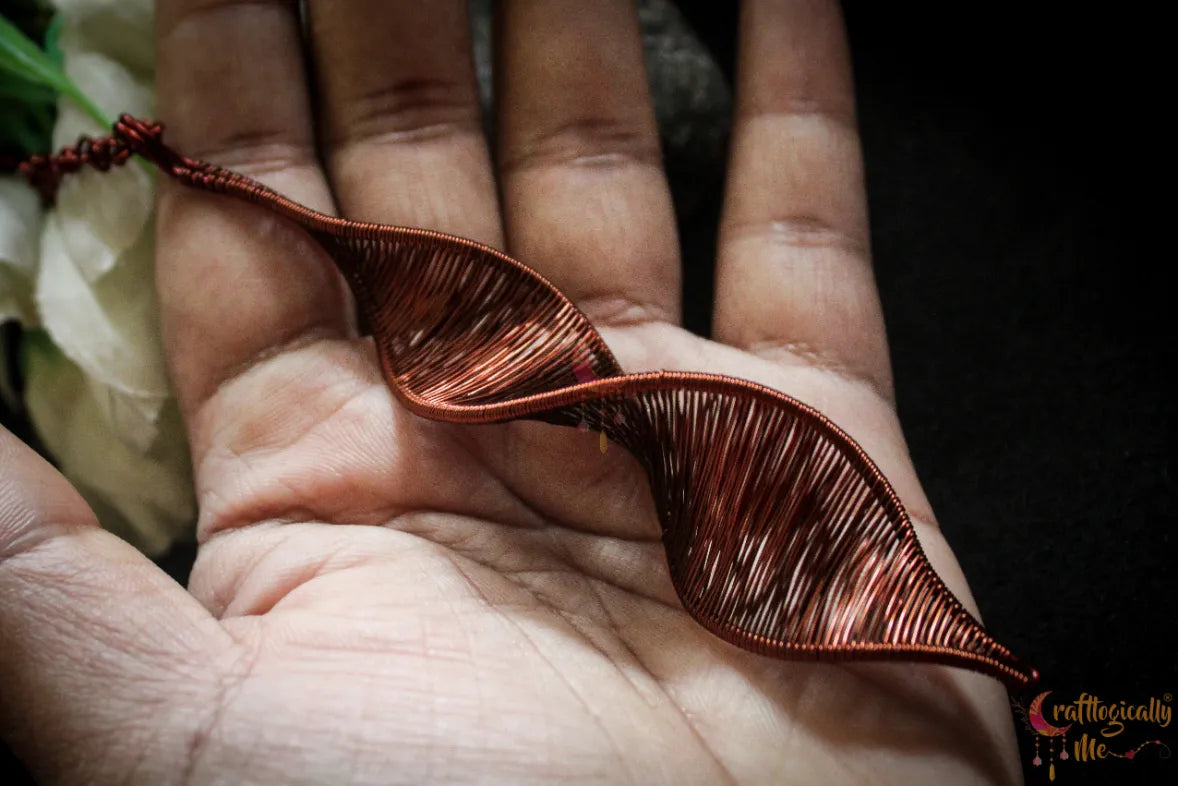 DNA Helix Pendant – Handmade Twisted Wire Art Jewelry