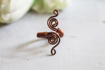 Swirly Loop Adjustable Ring