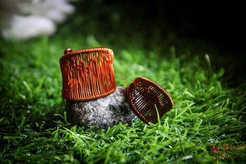 Leaf Wire Loom Ring – Handmade Nature-Inspired Adjustable Ring