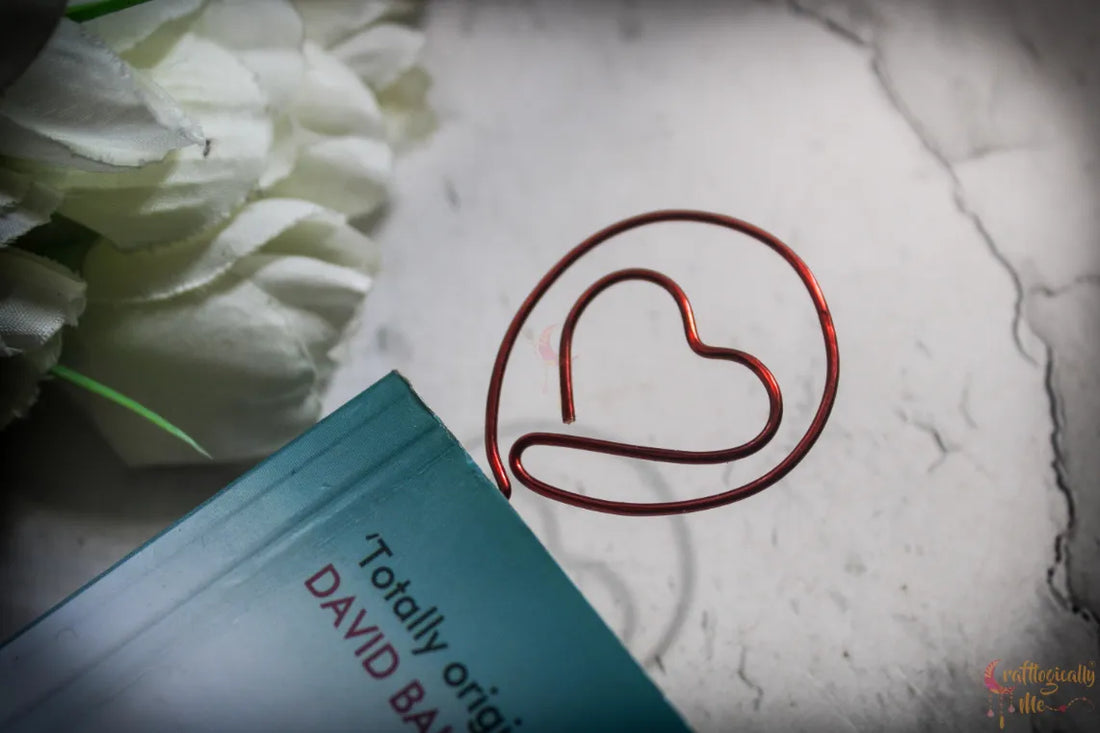 Heart Balloon Bookmark – Handmade Wire Art Bookmark