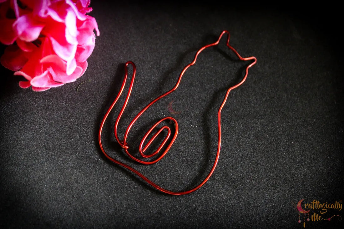 Cat Paperclip/Bookmark – Handmade Wire Bookmark for Cat Lovers