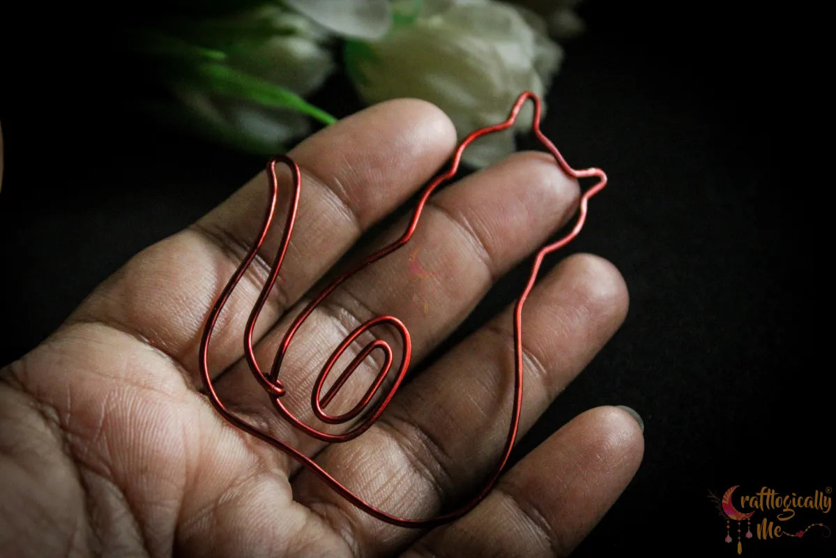 Cat Paperclip/Bookmark – Handmade Wire Bookmark for Cat Lovers