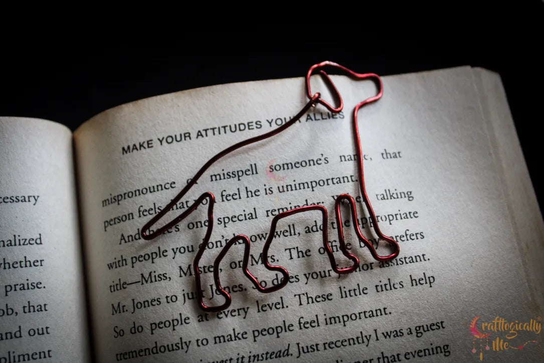 Dog Paperclip/Bookmark – Handmade Wire Bookmark for Dog Lovers