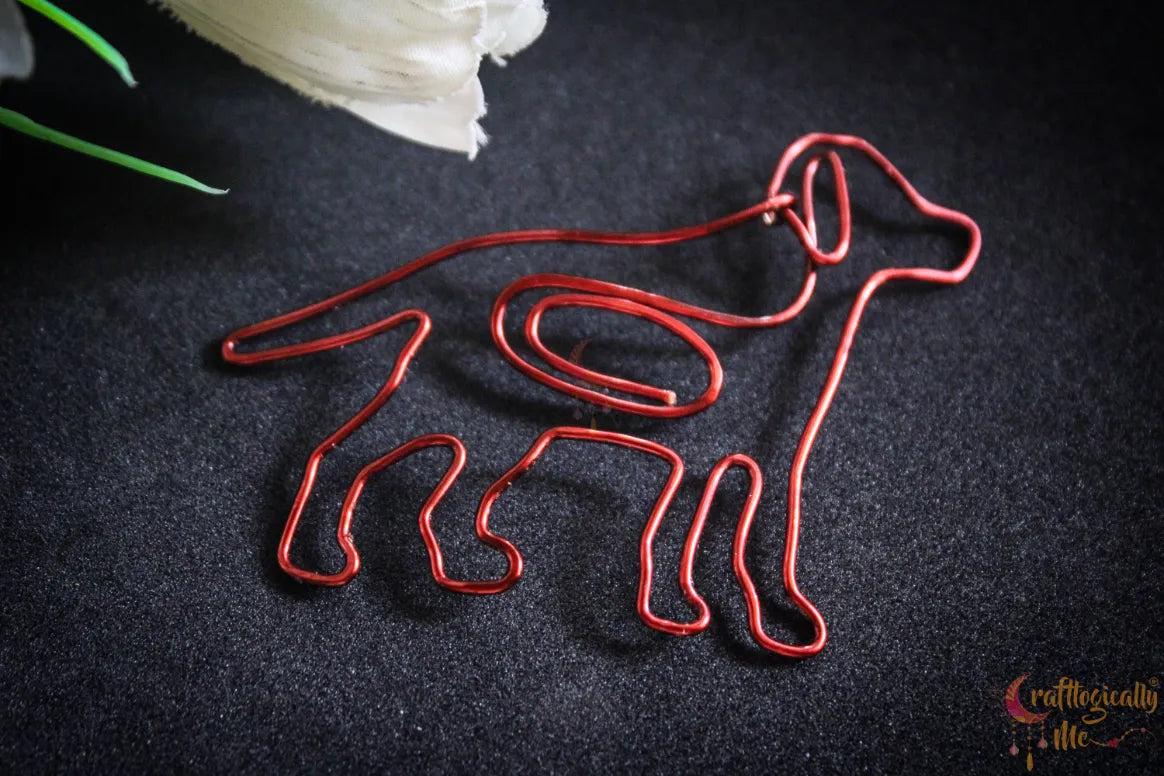 Dog Paperclip/Bookmark – Handmade Wire Bookmark for Dog Lovers