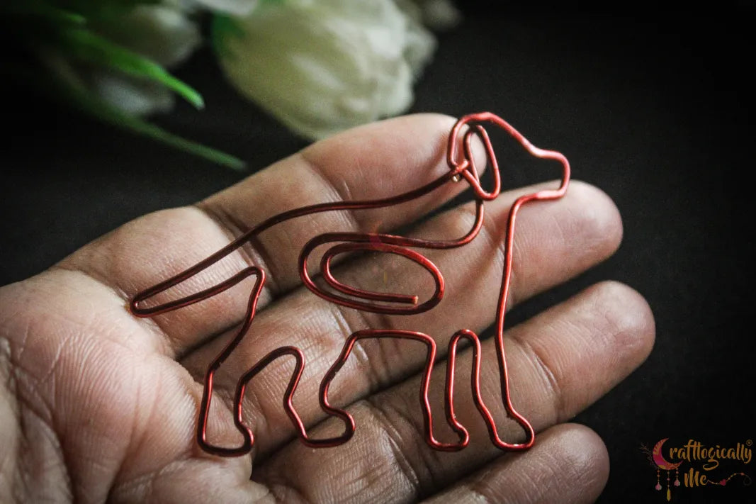 Dog Paperclip/Bookmark – Handmade Wire Bookmark for Dog Lovers
