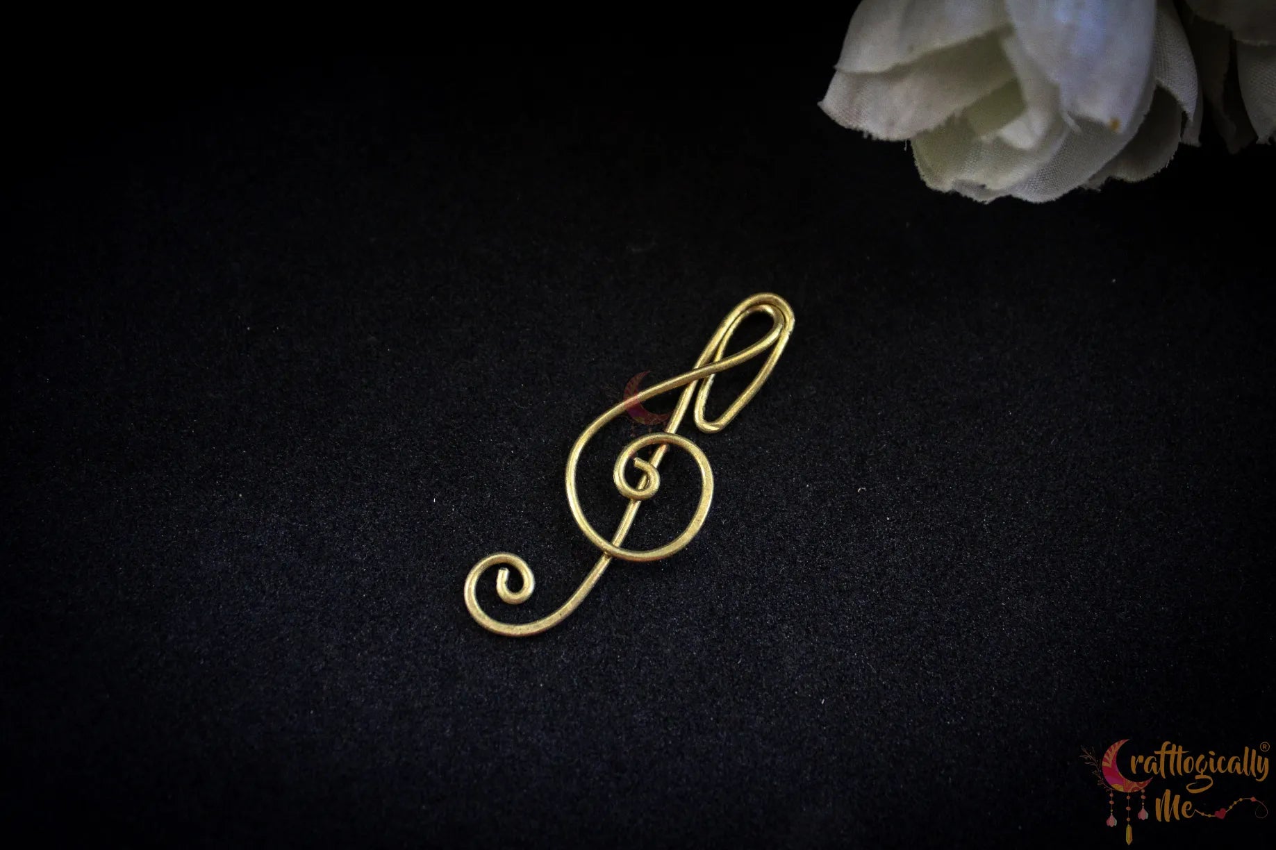 Music Symbol – Treble Paperclip/Bookmark – Handmade Wire Bookmark for Music Lovers