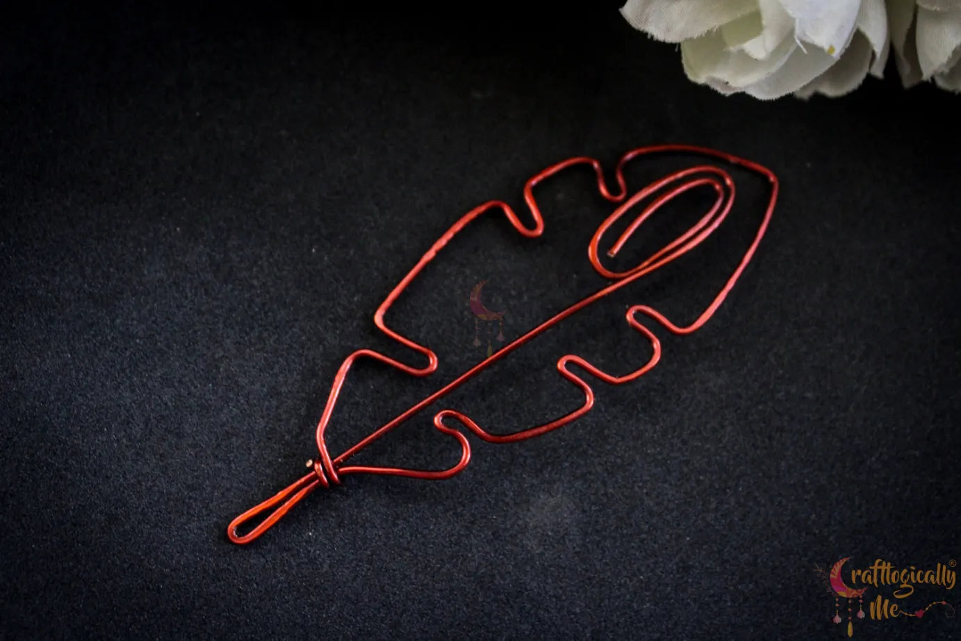 Feather Paperclip/Bookmark – Handmade Wire Bookmark for Book Lovers