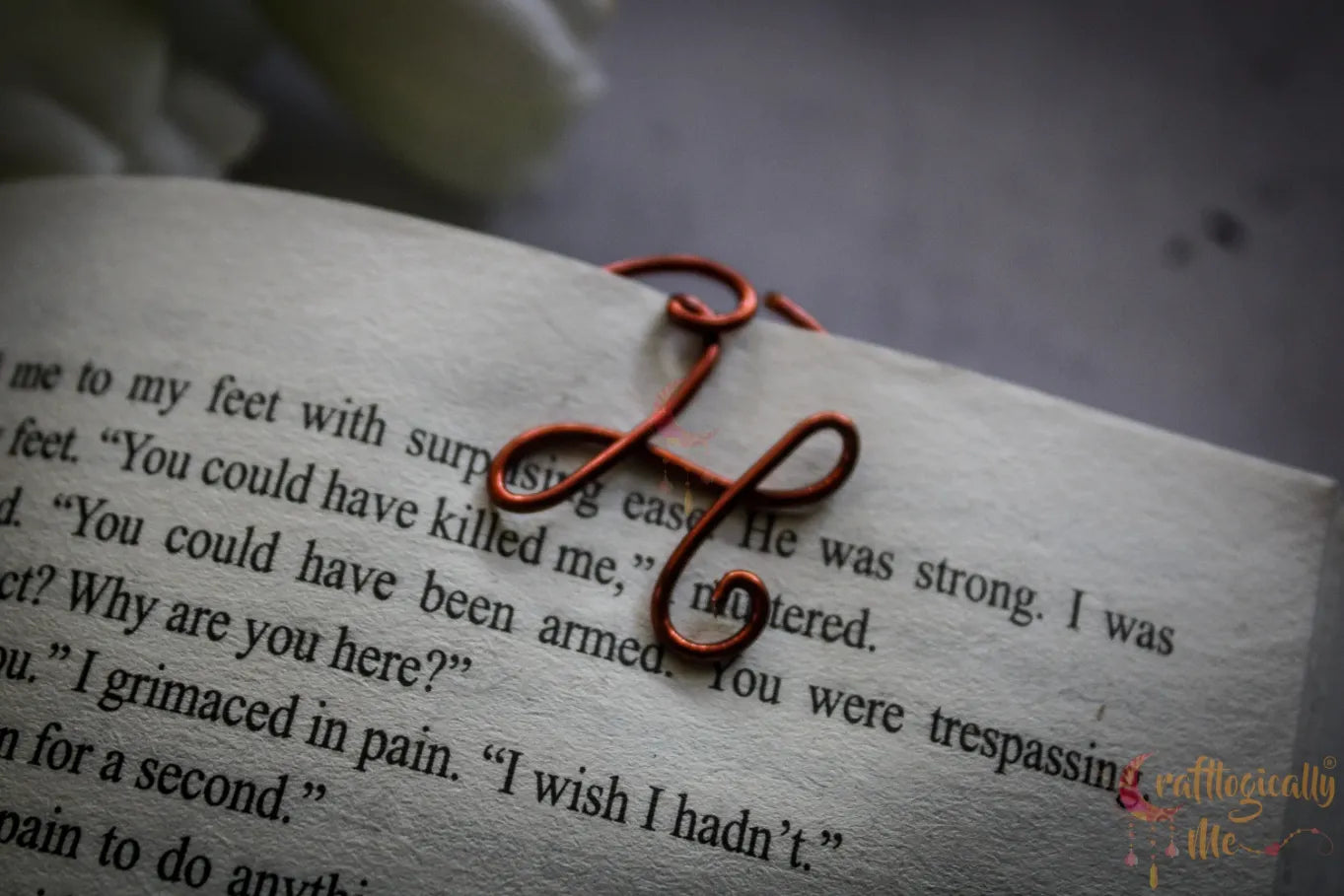 Wire Alphabet Circle bookmarks