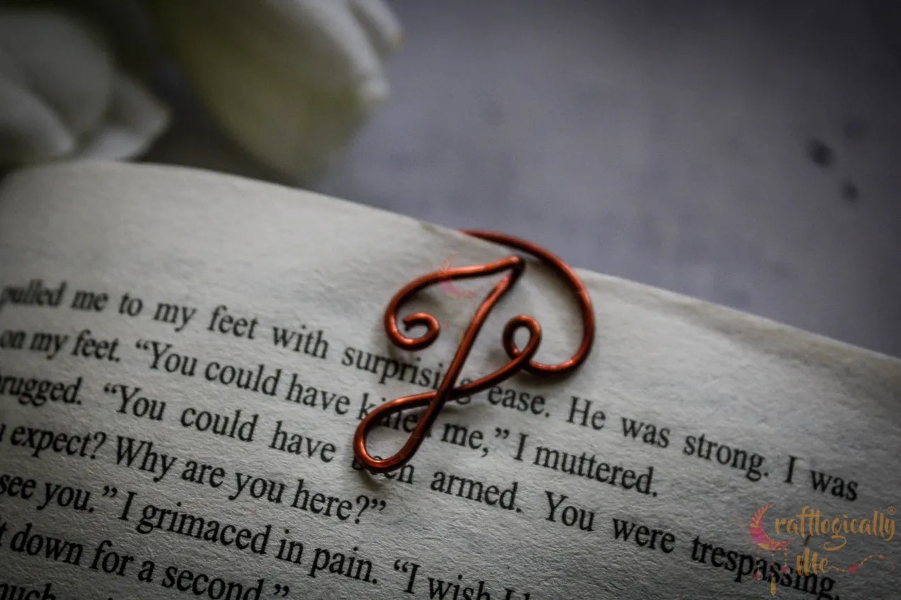 Wire Alphabet Circle bookmarks
