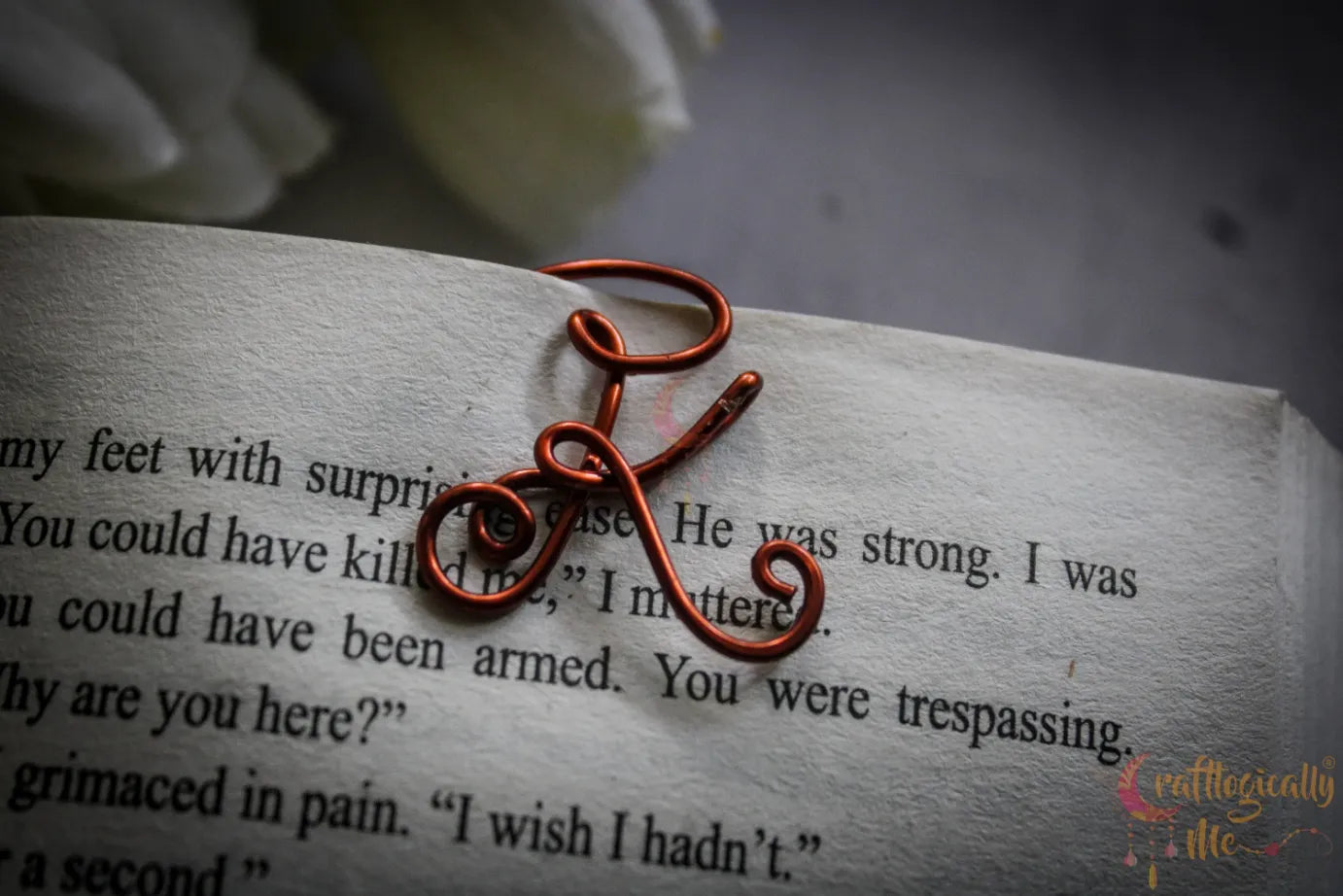 Wire Alphabet Circle bookmarks