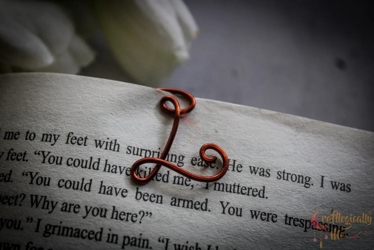 Wire Alphabet Circle bookmarks