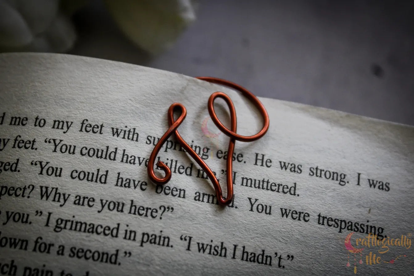 Wire Alphabet Circle bookmarks